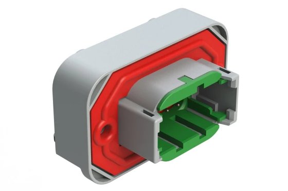 男性ピン オリジナル直角接続器 ATM13-08PC-BM04 安定した自動車統合回路信号伝送のためのアンフェノール電子部品